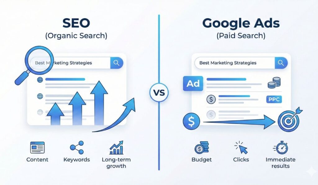 Seo VS Google Ads